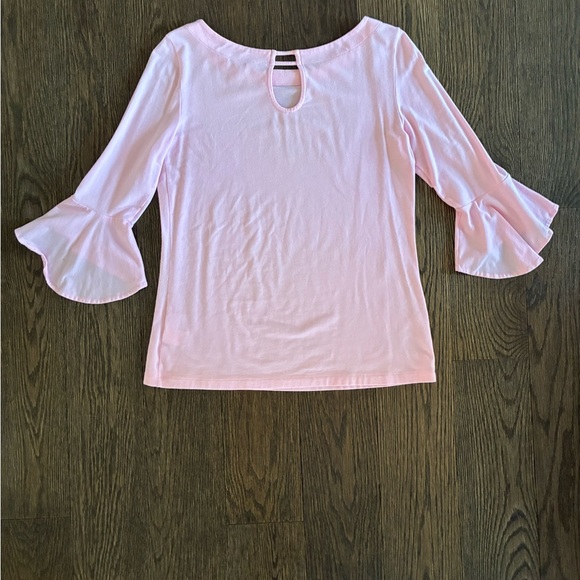 Lilly Pulitzer Fontaine Pink Bellsleeve Soft Top🌸 - Picture 9 of 10